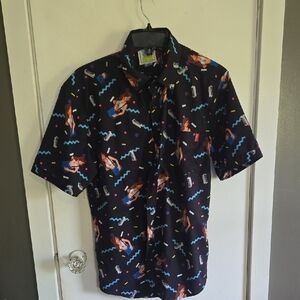 RSVLT Men's Saved by The Bell x Roosevelts Kelly Button Down Shirt